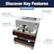 Sealer Sales 8" W-Series Table-Top Direct Heat Sealer w/ 10mm Meshed Seal Width - PTFE Coated WNS-200D - alternate 4